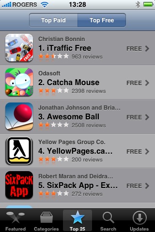 YellowPages.ca iPhone Application - #4 Top Download in Canada