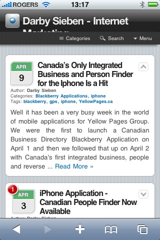 Darby Sieben iPhone Article Expanded