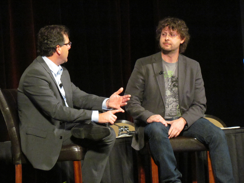 Darby SIeben and Matt Booth on Stage at Kelsey DMS 11 in Denver Colorado