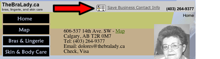 The Bra Lady in Calgary
