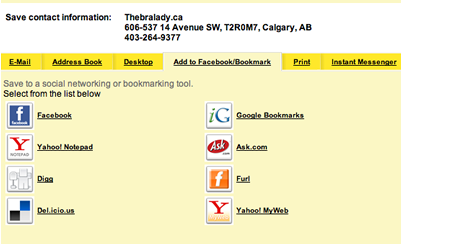 Save and Share Widget in Action on TheBraLady.ca