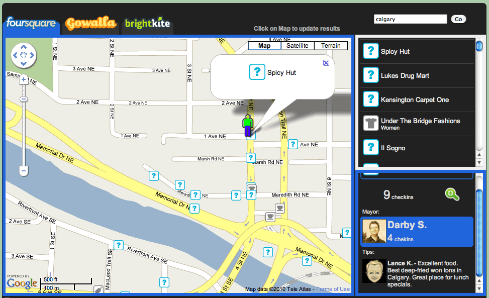 Check In Mania for Calgary and Spicy Hut