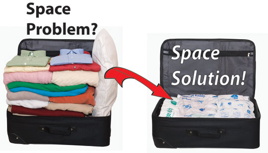 Space Saver Bugs for Travelling